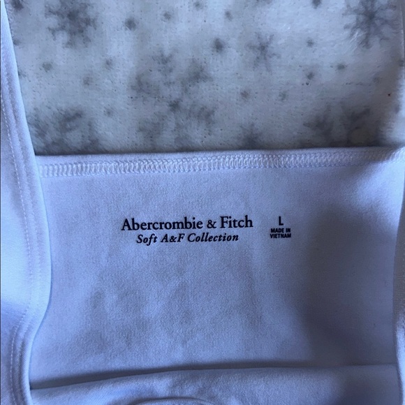 White Square Neck Abercrombie Bodysuit - Picture 4 of 4